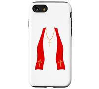 Pope Costume Shirt Lazy Priest Halloween Costume Pope Carcasa para iPhone SE (2020) / 7/8