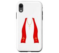 Pope Costume Shirt Lazy Priest Halloween Costume Pope Carcasa para iPhone XR