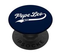POPE LEO 14 / POPE LEO XIV - Diseño clásico de béisbol PopSockets PopGrip Adhesivo