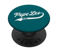 POPE LEO 14 / POPE LEO XIV - Diseño clásico de béisbol PopSockets PopGrip Adhesivo
