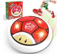 POPERFUN Balon Futbol Flotante con Luces LED Brillantes, Juegos Balón de Fútbol Levitante Interior Exterior, Juguetes de Fútbol para Niños y Niñas 3-12,Hover Soccer Ball Regalo Cumpleaños Navidad