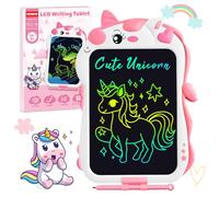 POPERFUN Pizarra Magnetica Infantil 8,5 Pulgadas, Juguetes Unicornio Tableta Escritura Niños LCD Educativos Viaje Tablet Dibujo Niños 3-12 años Regalos de Cumpleaños y Navidad