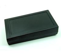 POPESQ® - 1 Piezas x Caja 145x81x35mm con Compartimento Pilas Negro Plastico / 1 pcs. x Enclosure 145x81x35mm with Battery compatment Black Plastic #A1639