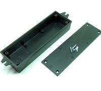 POPESQ® - 1 Piezas x Caja 155x50x27mm con Orejetas fijacion Negro Plastico / 1 pcs. x Enclosure 155x50x27mm with Fixing lugs Black Plastic #A42