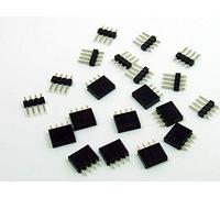 POPESQ 10pcs x Kit Conectores hembra con conector 2.54mm 4 vías recta #A1766