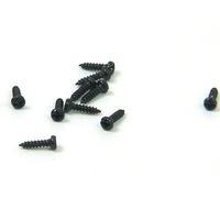 POPESQ 10pcs x Tornillos universales 1,4 mm x 6 mm Cilíndrico Pozidriv Acero Negro #A5829