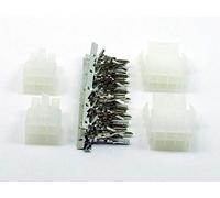 POPESQ® 2 Piezas x Kit Zocalo con Enchufe con Contactos crimpados 4.2mm 6 Pines ML42 / 2 pcs. x Kit Socket with Plug with Crimpcontacts 4.2mm 6 Way ML42#A2309