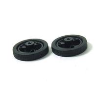 POPESQ 2 piezas x Rueda con Neumatico 30mm para N20 Motor Plastico Negro con Goma #A6395