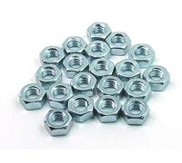 POPESQ® - 20 Piezas/pcs. x M4 Tuerca/Nut Acero Galvanizado Steel - Zinc #A1904