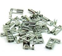 POPESQ® 20 Piezas x Enchufe Plano 6.3mm 0.5-1mm² Zocalo 90° Estanado Semi Aislado #A2663