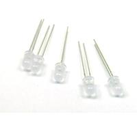 POPESQ® 5 piezas x LED Bicolor 3mm 2 pines Verde - Amarillo #A4000