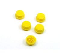 POPESQ® 5 Piezas x Tapa para Interruptor momentaneo (12mm x 12mm) Plastico Amarillo Redondo / 5 pcs. x Cap for Momentary Switch (12mm x 12mm) Plastic Yellow Round #A2276