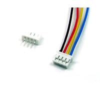 POPESQ® - Cable Conector Hembra + Conector Macho Recto 4 Pines/Pins Header 2mm + Male Connector PCB THT #A647