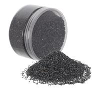 POPETPOP 1 Caja Materiales de Pulido de Esmeril Negro Compacto Máquina de Pulir Abrasivo para Procesamiento por Lotes Piezas Metálicas Pequeñas