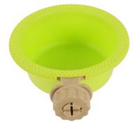 POPETPOP 1 Juego bañera de pájaro Red de Jaula cacatúa Agua Jaula pajaros bañera para pajaros contenedor de Ducha para pájaros pequeños bañera para pájaros el plastico Light Green