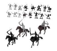 POPETPOP 1 Juego Conjunto Medievales de Caballeros y Caballos Estatuas Realistas Coleccionistas y Educación Histórica
