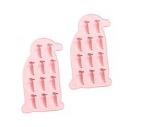 POPETPOP 1 juego Cubiteras de Silicona Forma de Pingüino de Moldes de Chocolate y Hielo Perfectos para Repostería y DIY Color Rosa