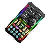 POPETPOP 1 Juego Mini Tarjeta de Sonido Multifuncional con Cambiador de Voz para Transmisiones y Entretenimiento Compatible con Teléfonos y Dispositivos Móviles de Sonido