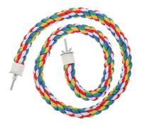 POPETPOP 1 Juguete de Escalada de Cuerda de Algodón para Loros: Percha Masticable Duradera para Pájaros, Loros Y Jaulas de Pájaros, Multicolor