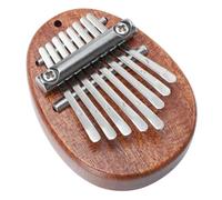 POPETPOP 1 Mini Kalimba Piano De Pulgar Portátil 8 Tonos De Madera y Acero Inoxidable, Diseño Ergonómico Para Principiantes y Niños, Instrumento Musical Para Práctica y Decoración