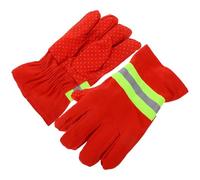 POPETPOP 1 Par de Guantes para Extinción de Incendios y Extricación Bomberos, Ignífugos, Antideslizantes, Impermeables y Transpirables, Protección Confiable y Trabajo en Exteriores