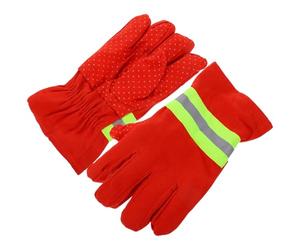 POPETPOP 1 Par de Guantes para Extinción de Incendios y Extricación Bomberos, Ignífugos, Antideslizantes, Impermeables y Transpirables, Protección Confiable y Trabajo en Exteriores