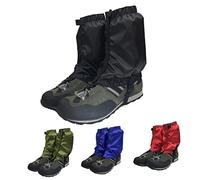 POPETPOP 1 par Polainas Impermeables Ajustables para Senderismo y Actividades Gaiters de Tobillo Verde Oscuro Protección contra Agua Nieve