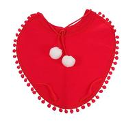 POPETPOP 1 Pc Capa de Navidad para Mascotas Xmas Pets Dog Disfraces de Halloween para Mascotas Perro Capa de Navidad Capa Decorativa para Mascota Traje de Fiesta para Mascotas algodón Rojo