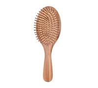 POPETPOP 1 pieza Cepillo de Bambú Natural Antiestático con Mango Ergonómico Herramienta de Corte y Masajeador para Cabelludo para Cabello Rizado y Desenredar
