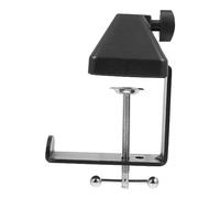 POPETPOP 1 pieza Soporte de Micrófono Multifuncional con Base de Hierro para Mesa Clip para Instalación Segura Escritorios y Superficies Planas Negro