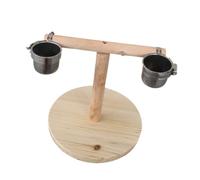 POPETPOP 1 Soporte para Taza De Cuenco Jaula para Loros Soporte para Jaula De Pájaros Cuenco para Loros Columpio Pico Juguetes De Molienda Perca para Pájaros Hamaca Tazas De