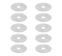 POPETPOP 10 Cuchillas de Corte Redondas de 45 Mm para Cortar Tela y Papel con Estuche de Almacenamiento de Acero, Precisión y Corte Múltiple para Oficina y Escuela