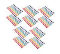 POPETPOP 10 hojas Pegatinas de Color Autoadhesivas para Etiquetado y Organización de Páginas para Escuelas Oficinas y Proyectos DIY de Usar y Removibles