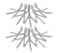 POPETPOP 10 Patas de Pájaro de Metal Realistas para Manualidades, Modelo de Garra de Loro Coleccionable, Adorno para Escultura y Figura de Pie, Accesorio para Proyectos de Bricolaje