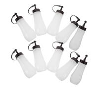 POPETPOP 10 Piezas Botella de Aceite Portátil Botella para Aceite para Lámpara de Plástico 250ml Color Marfil para Lámpara de Queroseno Uso en Exteriores y Emergencia Hogar