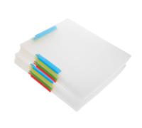 POPETPOP 10 Piezas Carpeta para Documentos con Clip Oscilante y Diseño de Doble Barra, Organizador de Examen Adecuado para Decoracion Colegio con Gran Capacidad y Acceso Rápido