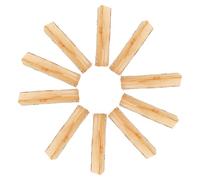 POPETPOP 10 Piezas Chimenea Decorativa de leña Inserto de Chimenea Falso leños de Gas para Chimenea Troncos de Chimenea Decoraciones de Chimenea Madera Brown