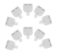 POPETPOP 10 Piezas Divisor Rj11 6p4c para Módem y Fax, Adaptador Telefónico Compacto de Plástico y Aleación Doble para Uso en Casa y Oficina