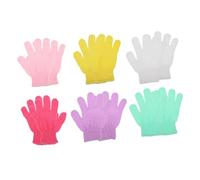 POPETPOP 10 Piezas guantes exfoliantes guante de baño esponjas faciales baños cuerpo de lufa suministros de baño guante de ducha flexible cinco dedos Depurador toalla de baño nylon