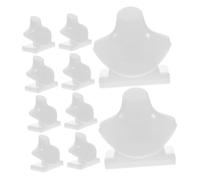 POPETPOP 10 Piezas Mini Collar Modelo Soporte De Joyería Soporte De Joyería Mini Modelo Juguete De Bebé Juguete De Simulación Escena Adorno Simulación Joyería Almacenamiento Estante Mini