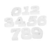 POPETPOP 10 piezas Números de Madera sin Terminar para Manualidades Decoración de Pared y Hogar Superficie Lisa para Pintar para Fiestas y Decoración Exterior