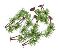 POPETPOP 10 Piezas Palmera Artificial Miniatura de Plástico Verde para Manualidades y Decoración Diseño en Miniatura Adecuado como Accesorio para Fotografía