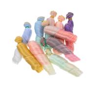 POPETPOP 10 piezas Pelucas Rizadas para Muñecas de Resistente al Calor Pelucas DIY para Manualidades y Creación de Muñecas Colores Mixtos