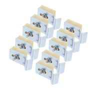POPETPOP 10 Piezas Soporte de Fregadero Bajo Encimera de Clips de Montaje para Cocina y Baño Instalación Previene Caídas y Desprendimientos Compatible con Varios de Fregaderos