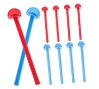 POPETPOP 10 Piezas Soporte de Plástico para Pájaros Resistente y Reutilizable Percha para Jaulas de Periquitos y Juguetes para Picar y Descansar Fácil de Montar con Tornillos Colores