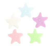 POPETPOP 10 piezas Tope de Puerta Autoadhesivo Protector Adhesivo Amortiguador de Pared con Diseño de Estrella de Mar Luminiscente para y Oficina Color Aleatorio Color Aleatorio