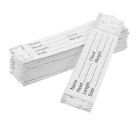 POPETPOP 10 Reglas de Papel Portátiles y Antideslizantes con Escala en Centímetros y Pulgadas Paquete de 10 Unidades para Escuela y Construcción