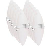 POPETPOP 10 Unidades Juguete Masticable para Pájaros y Loros Hecho de Hueso de Sepia Blanco, Resistente al Desgaste, Adecuado para Actividades Físicas y Pequeñas