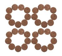 POPETPOP 100 Almohadillas de Fibra de Redondas para Nidos de y Pájaros Tapete Transpirable de 6 CM Estera para Cría y Anidación Suministros para Mascotas de Aves