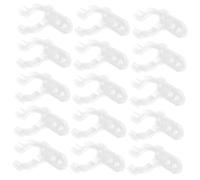 POPETPOP 100 Clips de Fijación de Silicona E Hierro para Tubos LED y Fluorescentes, Soporte Resistente para Montaje y Protección en Iluminación Decorativa y Proyectos DIY